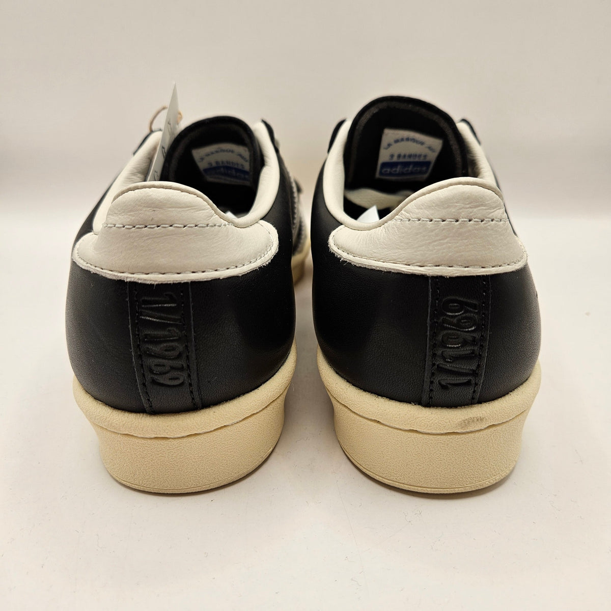 ADIDAS ORIGINALS MEN'S 6.5 MADE IN GERMANY VINTAGE SUPERSTAR BLACK WHITE JI3139