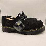 DR MARTENS MEN'S 10 BLACK BEX EXPOSED ST STEEL TOE 1461 OXFORD SHOES SUEDE