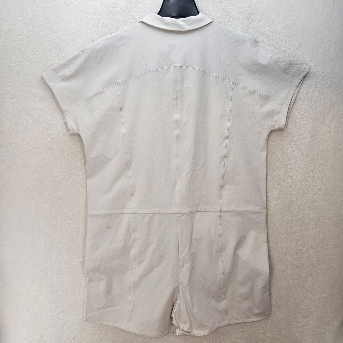 LULULEMON WOMEN'S 10 STRETCH RIB POCKETED ROMPER WHITE RARE NWT