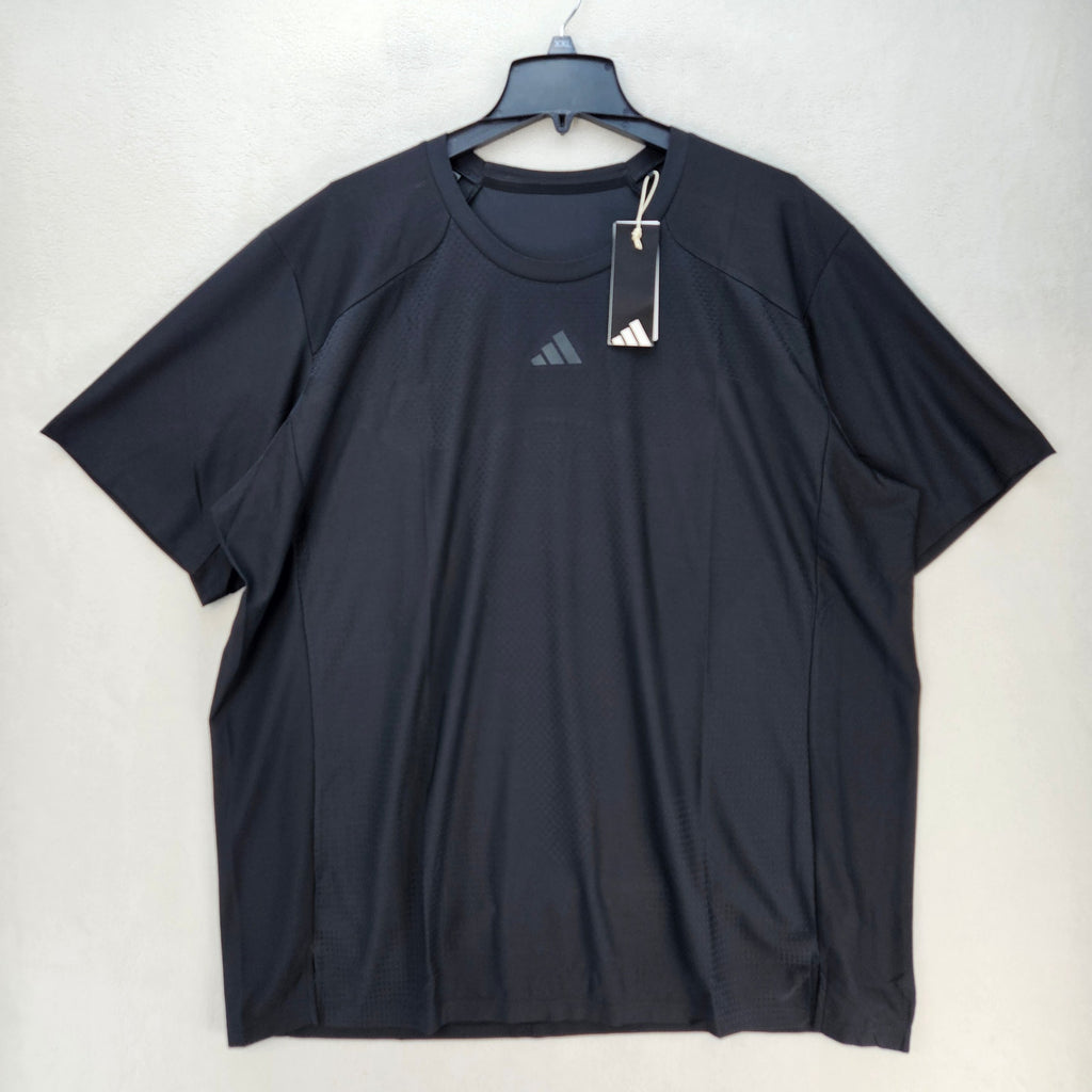 ADIDAS MEN'S XXL BLACK MESH DRI CLIMACOOL 3D TEE KQ7504 NWT