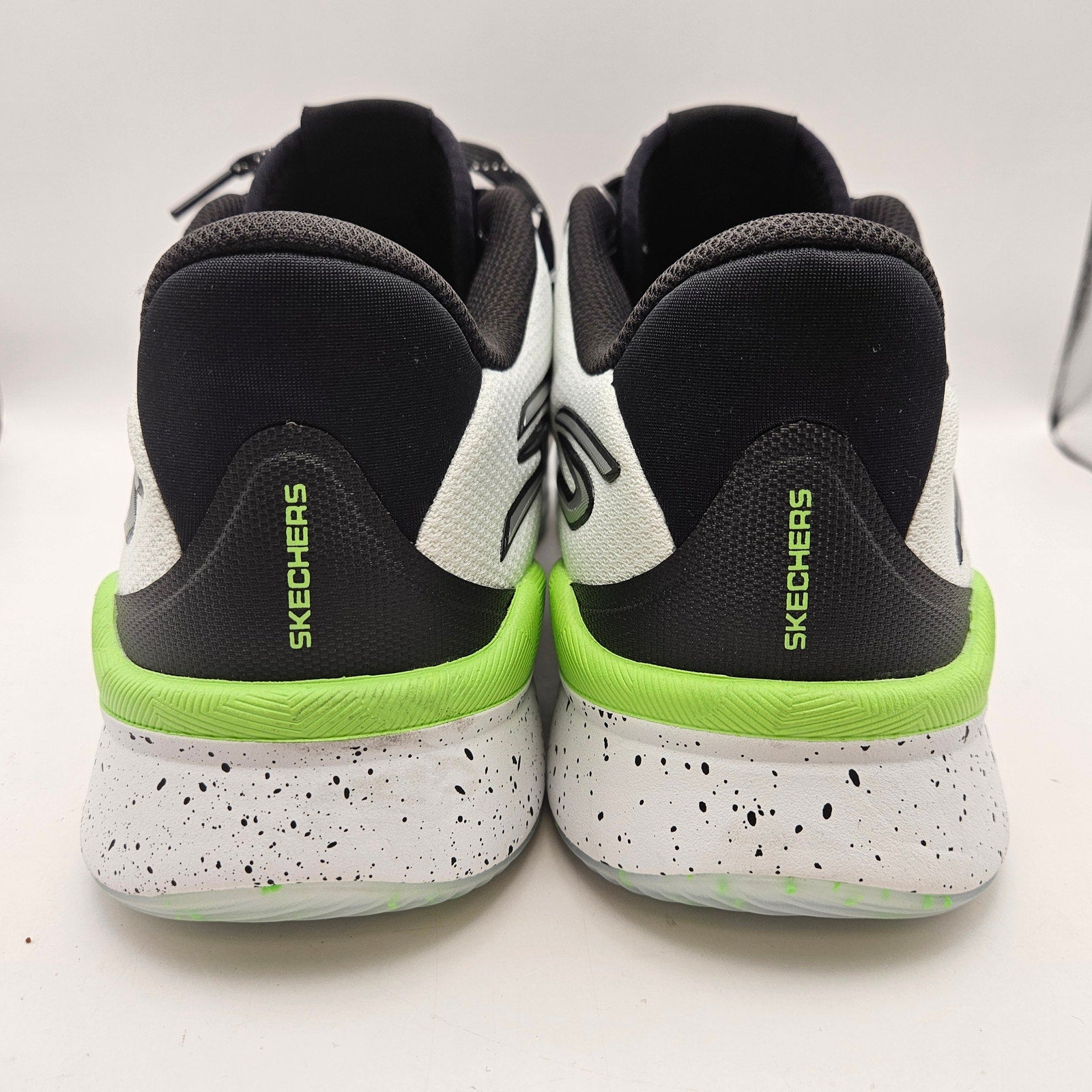SKECHERS SKX MEN'S 12 NEXUS 02 BLACK GREEN BASKETBALL SHOES 253015 NWOB