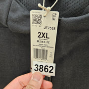 ADIDAS MEN'S XXL Z.N.E FULL ZIP HOODED JACKET BLACK JE7538 NWT RETAIL $110