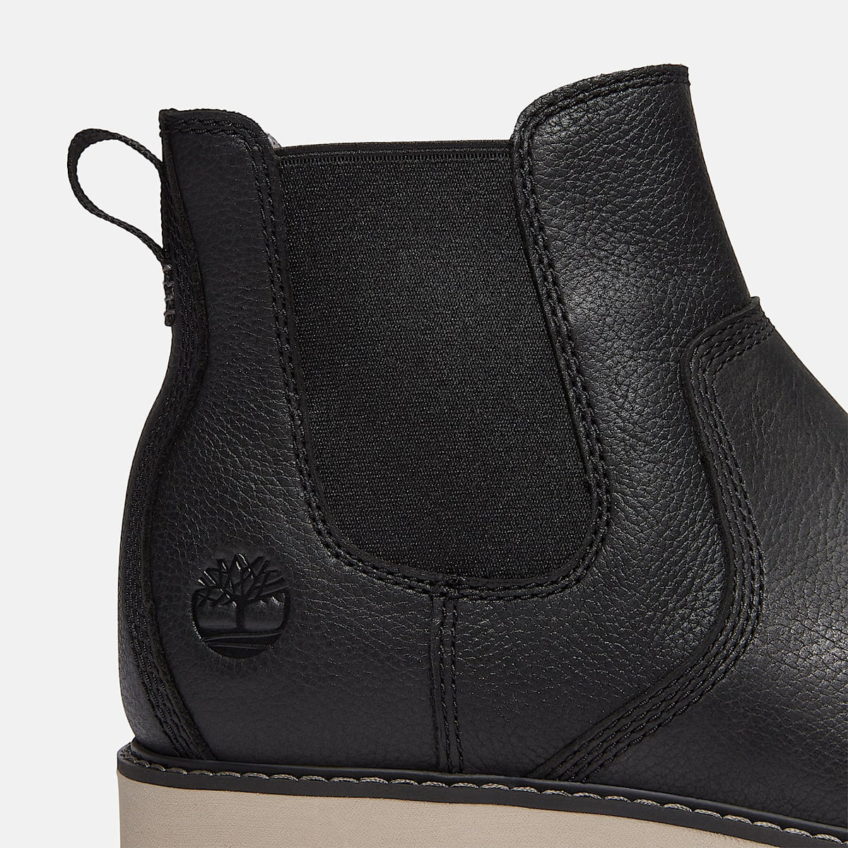 TIMBERLAND MEN'S 12 BRITTON EDGE ESSENTIAL MID CHELSEA BOOT BLACK FULL GRAIN