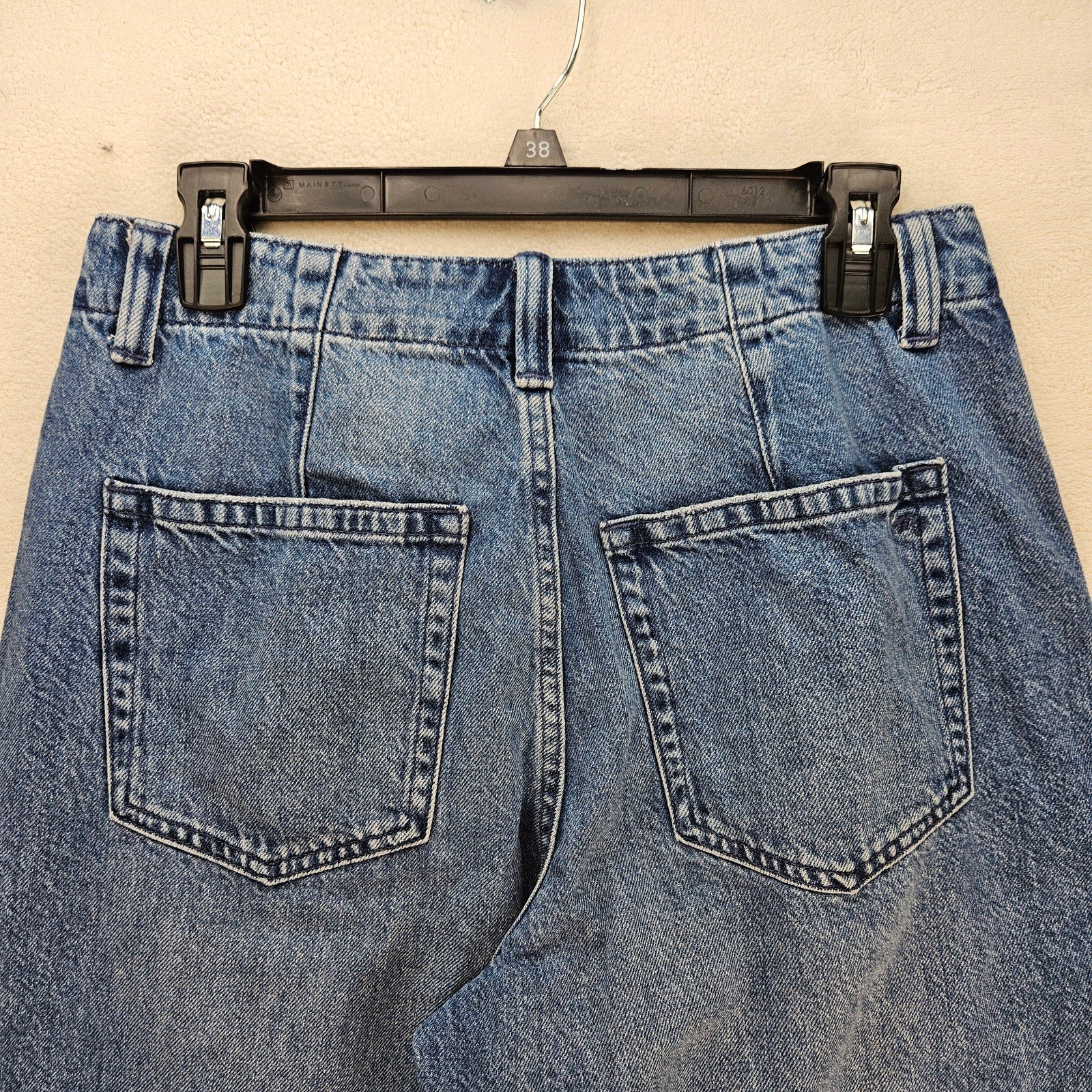 MADEWELL WOMEN'S 27 WIDE LEG CROPPED JEANS BLUE DENIM CULOTTES NWT $128