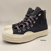 CONVERSE WOMEN'S 6 CHUCK 70 TEXTURED HI TOP PLUM COVE A12704C