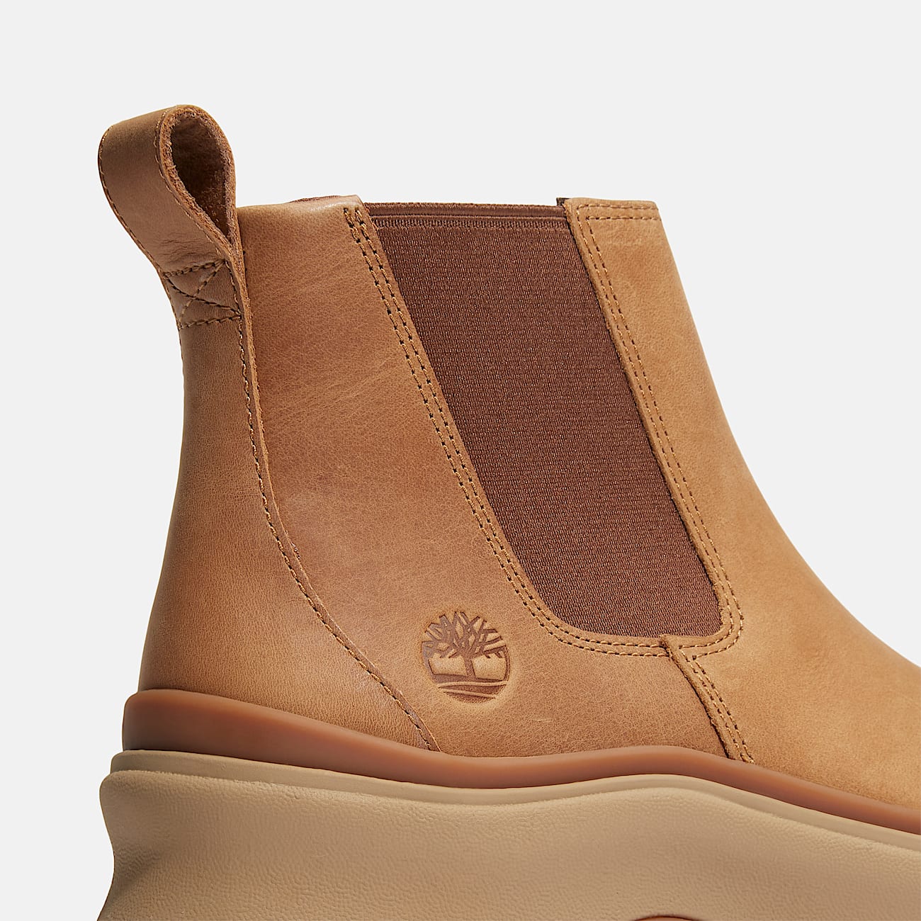 TIMBERLAND WOMEN'S 9.5 ROXIE LANE MID CHELSEA BOOT BROWN FULL GRAIN NIB