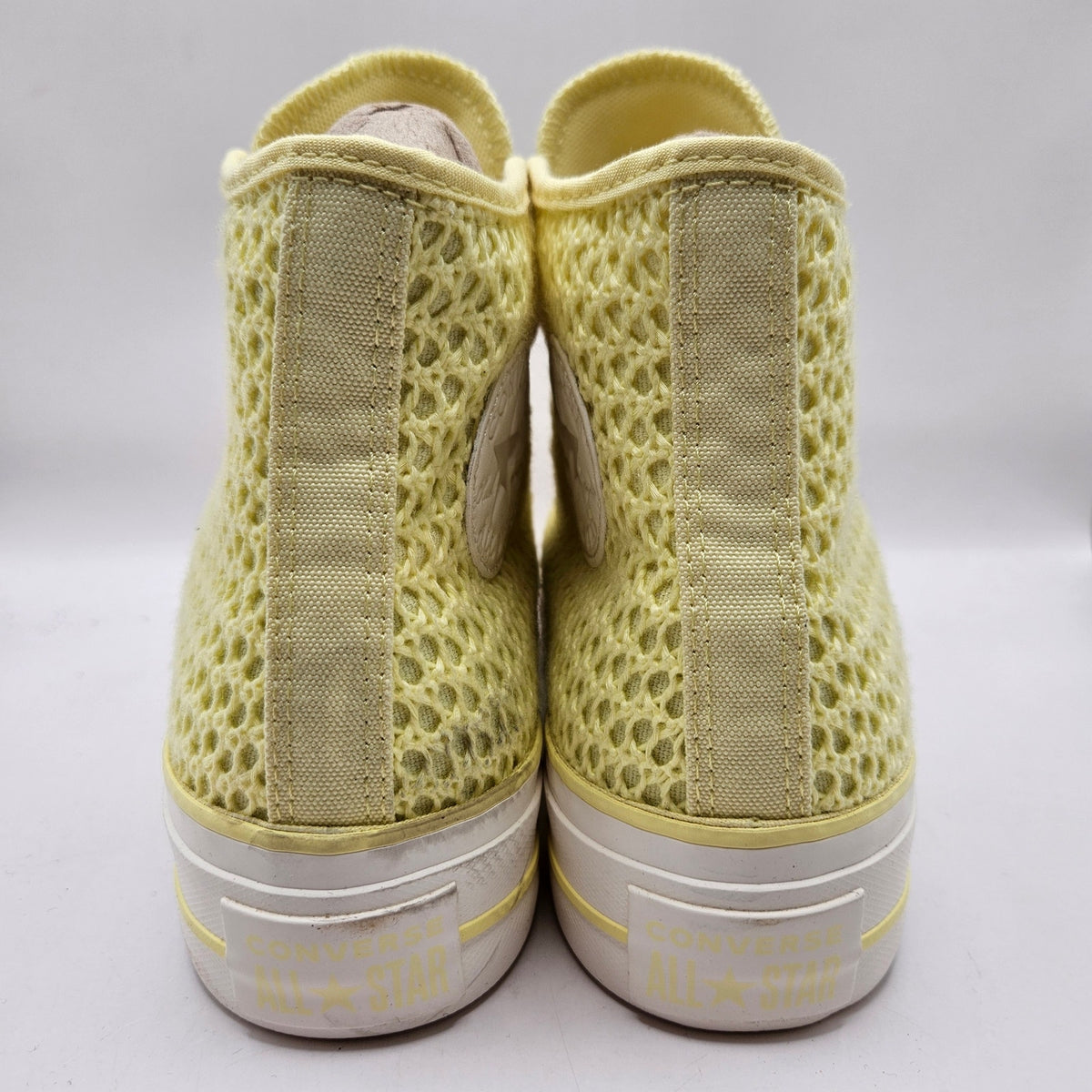 CONVERSE WOMEN'S 7 CHUCK TAYLOR ALL STAR LIFT HI PLATFORM LEMON SLUSHY A14967C