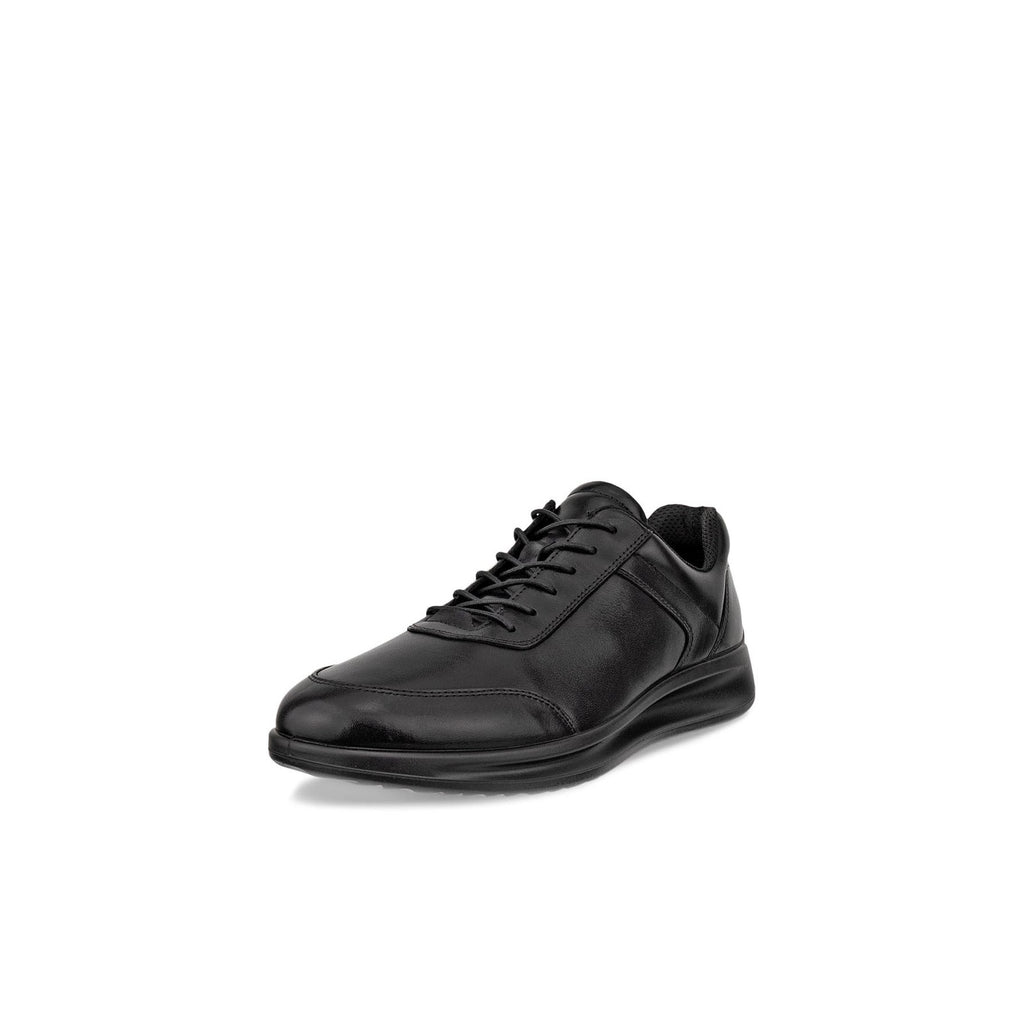 ECCO MEN'S 47 AQUET LEATHER SHOE BLACK NIB 20712401001