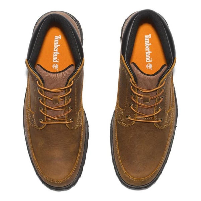 TIMBERLAND MEN'S 12 ATTLEBORO BOOTS BROWN LEATHER ANKLE CHUKKA NIB
