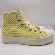 CONVERSE WOMEN'S 7.5 CHUCK TAYLOR ALL STAR LIFT HI PLATFORM LEMON SLUSHY A14967C