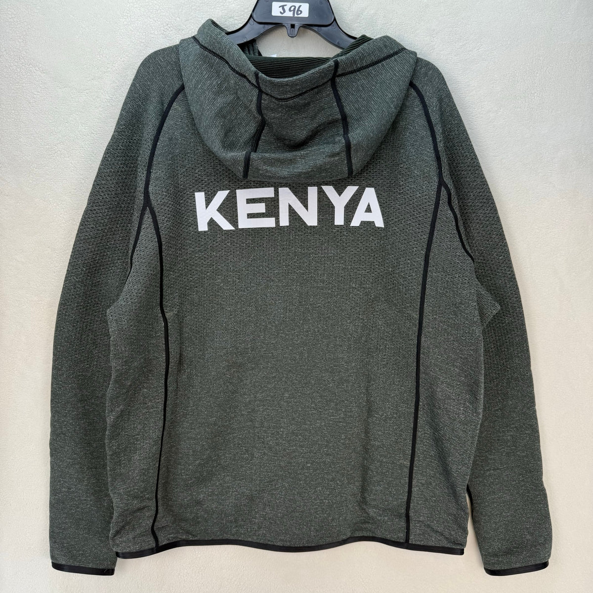 NIKE X KENYA MEN'S LARGE PRO ELITE WOVEN JACKET HOODIE CT4104-001