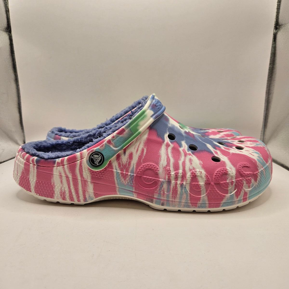 CROCS MEN'S 13 BAYA LINED TIE DYE GRAPHIC CLOG NWT 207329