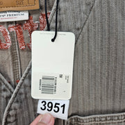 LEVI'S MENS LARGE UNION ENGINEER CARDIGAN UNIFORM BADGE TAN NWT