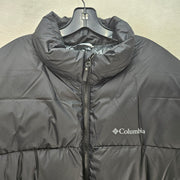 COLUMBIA MEN'S XXL LAKEPORT FS PUFFER JACKET BLACK OMNI HEAT INSULATED NWT