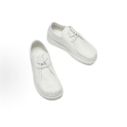 ECCO AT. KOLLEKTIVE MEN'S 45 WHITE LEATHER JOKE LACE SHOE NIB 39059491125