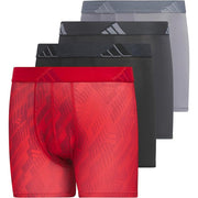 ADIDAS YOUTH MEDIUM 4PK MICROFIBER BOXER BRIEF MULTIPACK ATHLETIC UNDERWEAR