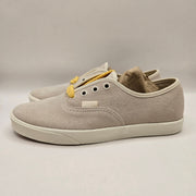 VANS WOMEN'S 6.5 AUTHENTIC LOW PRO FAT LACE TURTLEDOVE YARROW SUEDE BEIGE