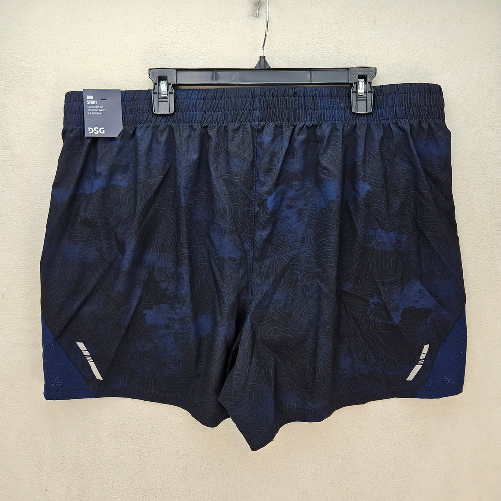 VRST MEN'S XXL NAVY ODYSSEY 5 INCH INSEAM RUNNING SHORTS NWT