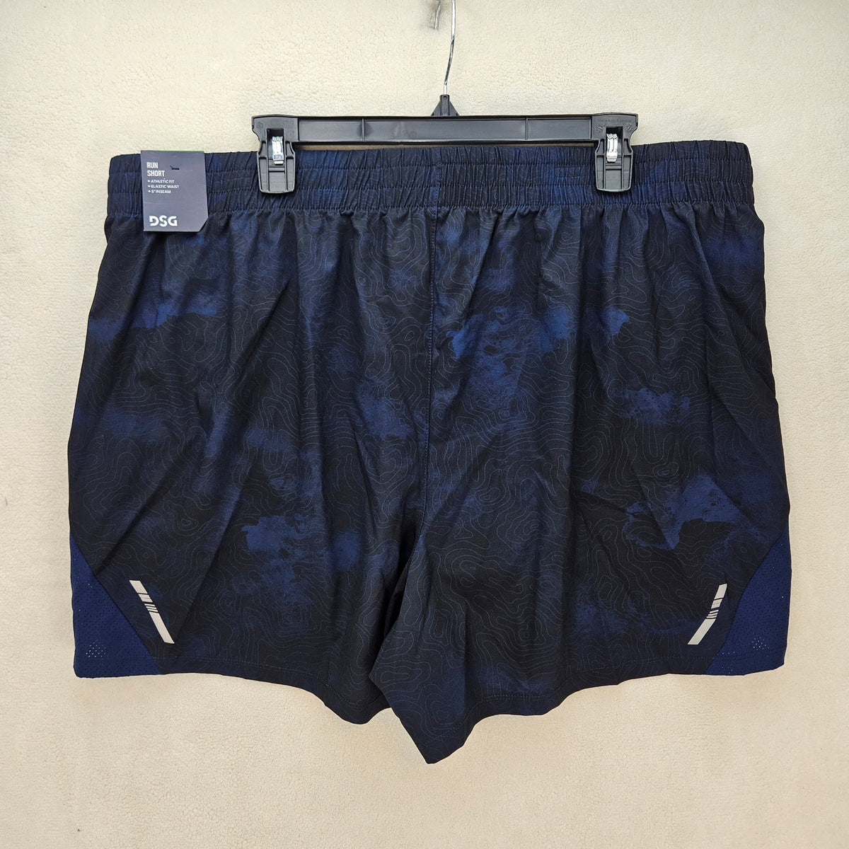 VRST MEN'S XXL NAVY ODYSSEY 5 INCH INSEAM RUNNING SHORTS NWT