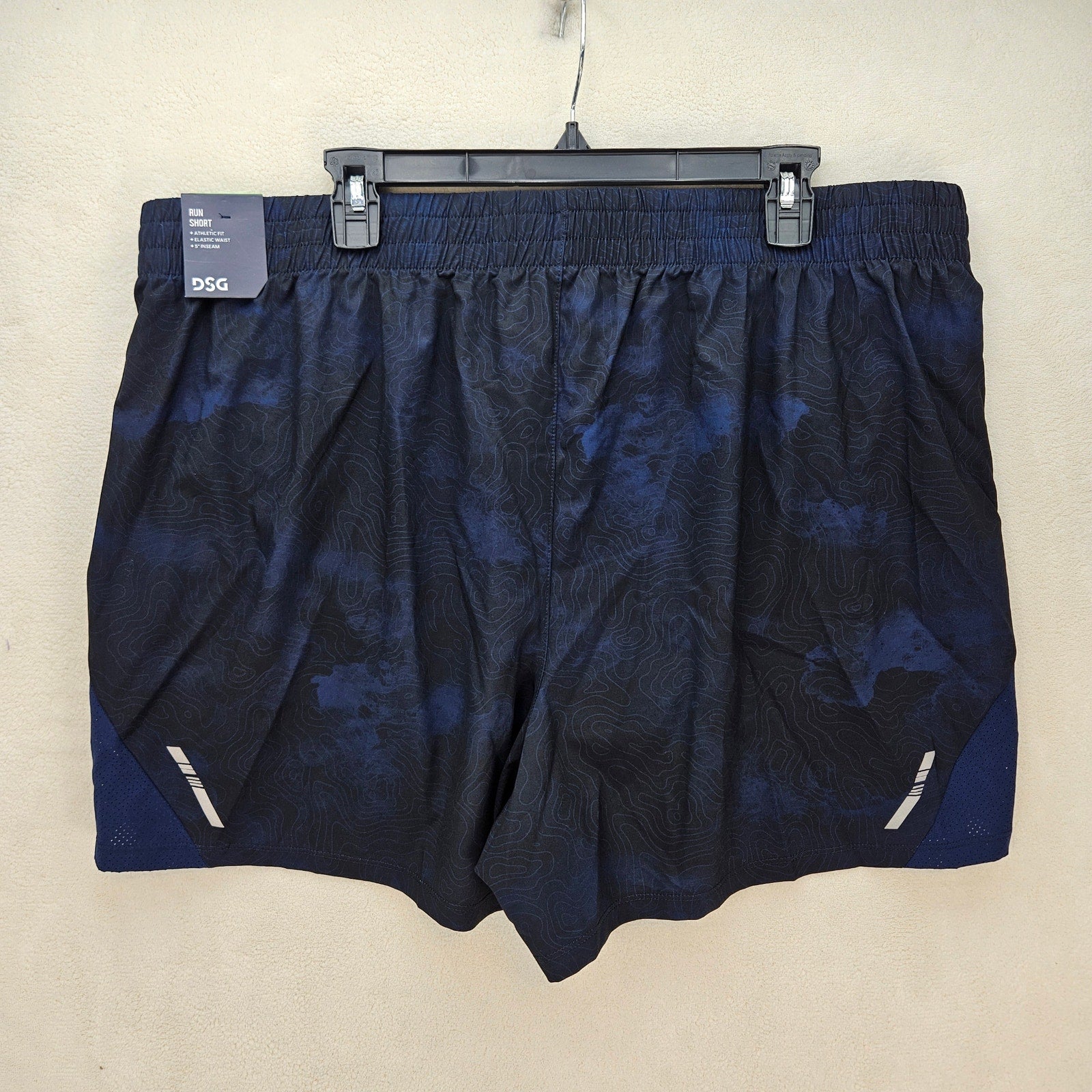 VRST MEN'S XXL NAVY ODYSSEY 5 INCH INSEAM RUNNING SHORTS NWT