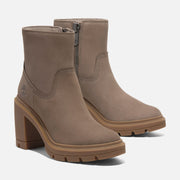TIMBERLAND WOMEN'S 8.5 ALLINGTON HEIGHTS MID ZIP BOOT TAUPE NUBUCK NIB