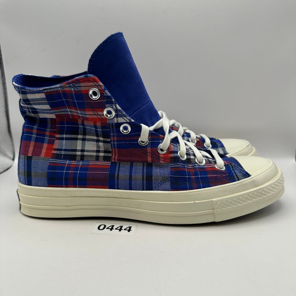 CONVERSE Chuck 70 HIGH Men's 10 Plaid Patchwork 166849C