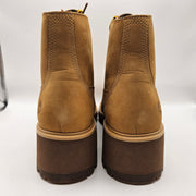 TIMBERLAND WOMEN'S 9.5 KORI PARK 6 INCH LACE UP NUBUCK BOOT WHEAT NWOB A439T