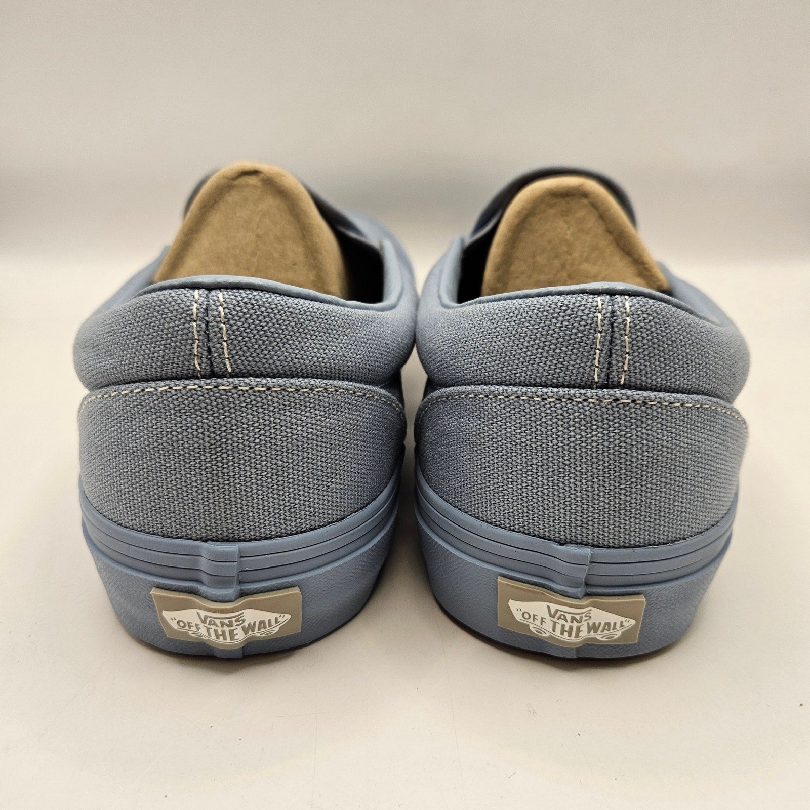 VANS MEN'S 9.5 CLASSIC SLIP ON PASTEL MONO DUSTY BLUE NWOB