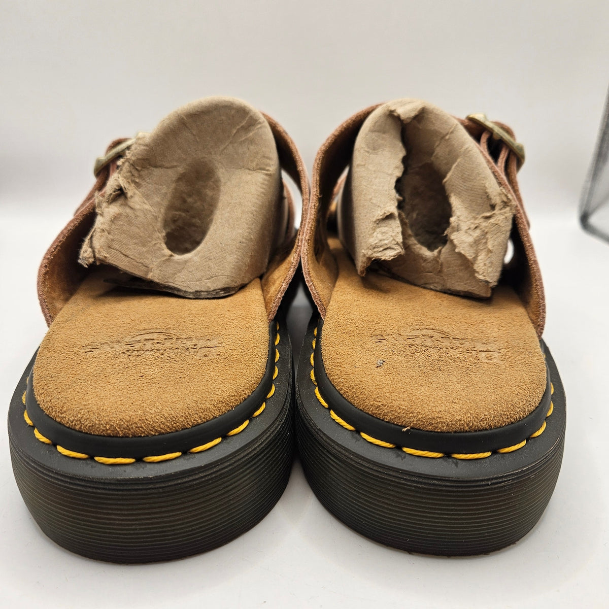 DR MARTENS MEN'S 14 JOSEF SANDALS DOUBLE STRAP PINK NWOB NUBUCK