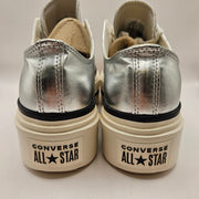 CONVERSE MEN'S 8 CHUCK TAYLOR LIFT DOUBLE STACK PLATFORM SILVER METALLIC A16406C