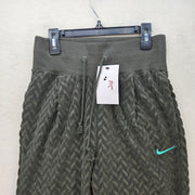 NIKE WOMEN'S XS MODERN EVERYDAY SPORTSWEAR OLIVE GREEN PANTS DR2178-355 NWT