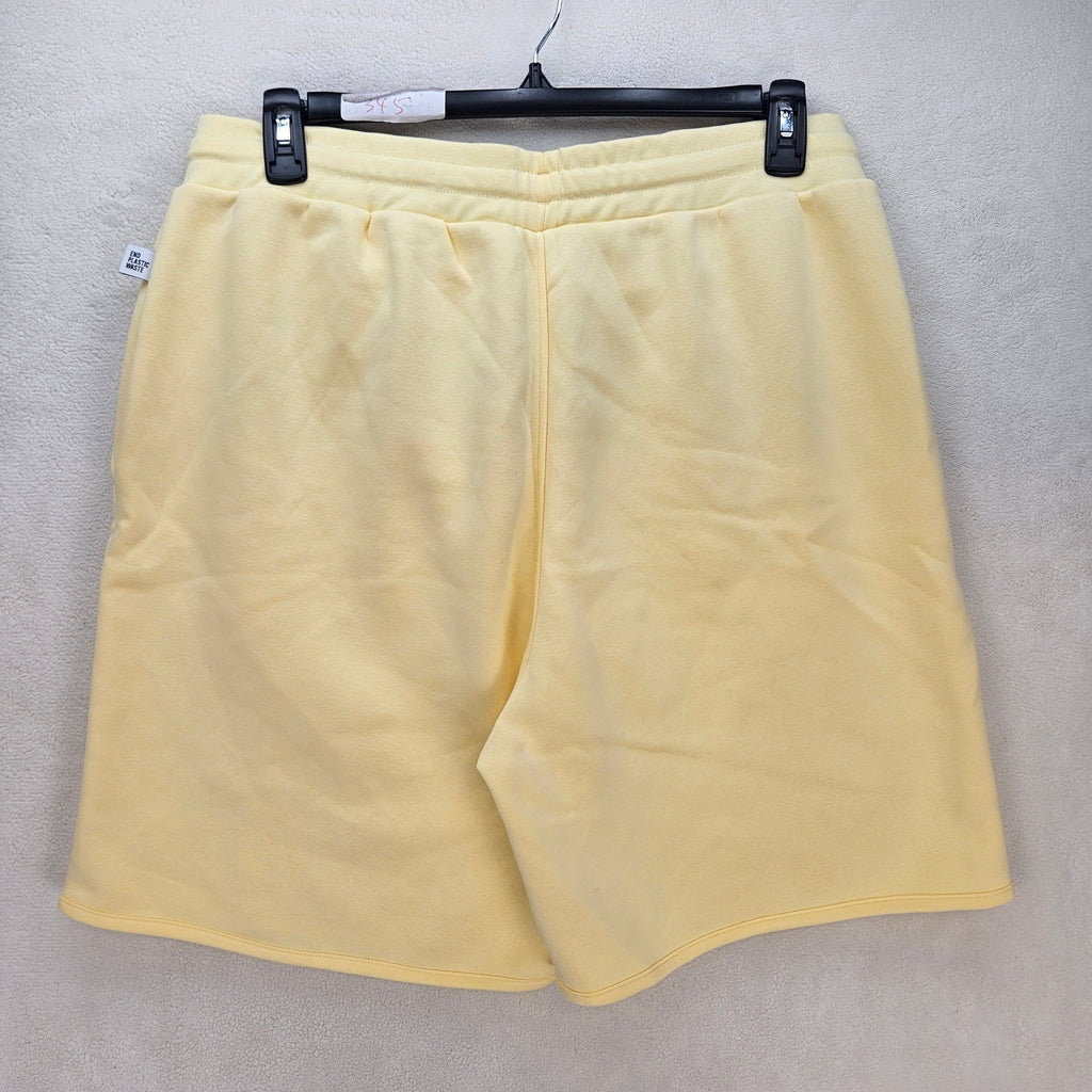 ADIDAS MEN'S XL INTERNAL FLEECE YELLOW SHORTS HT6112 NWT