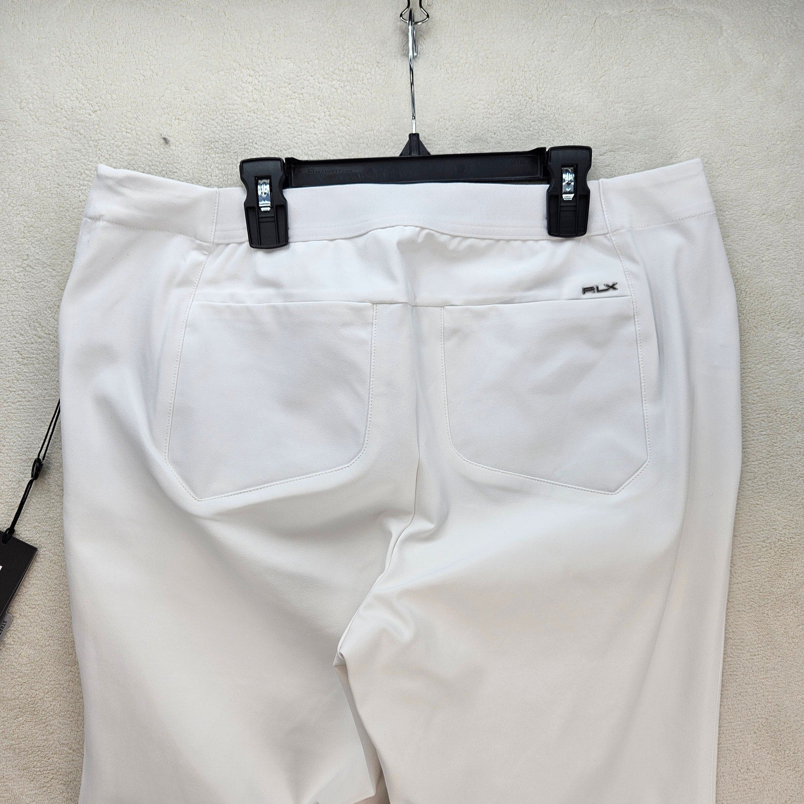 RLX RALPH LAUREN GOLF PANTS WOMEN'S 12 WHITE STRETCH MSRP $168 NWT