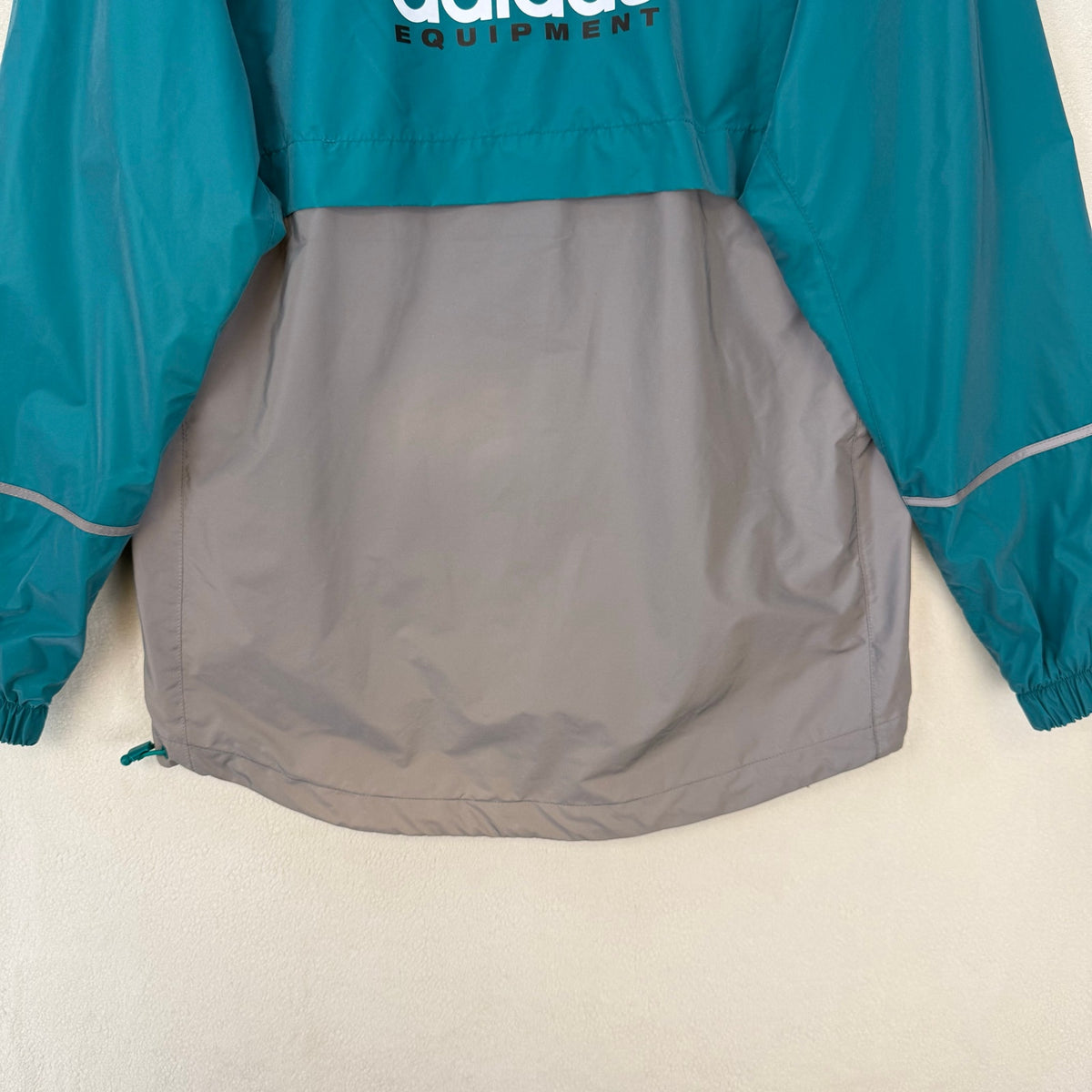 ADIDAS MEN'S XSMALL EQT REFLECTIVE WINDBREAKER JACKET JC8228 BLUE/SILVER