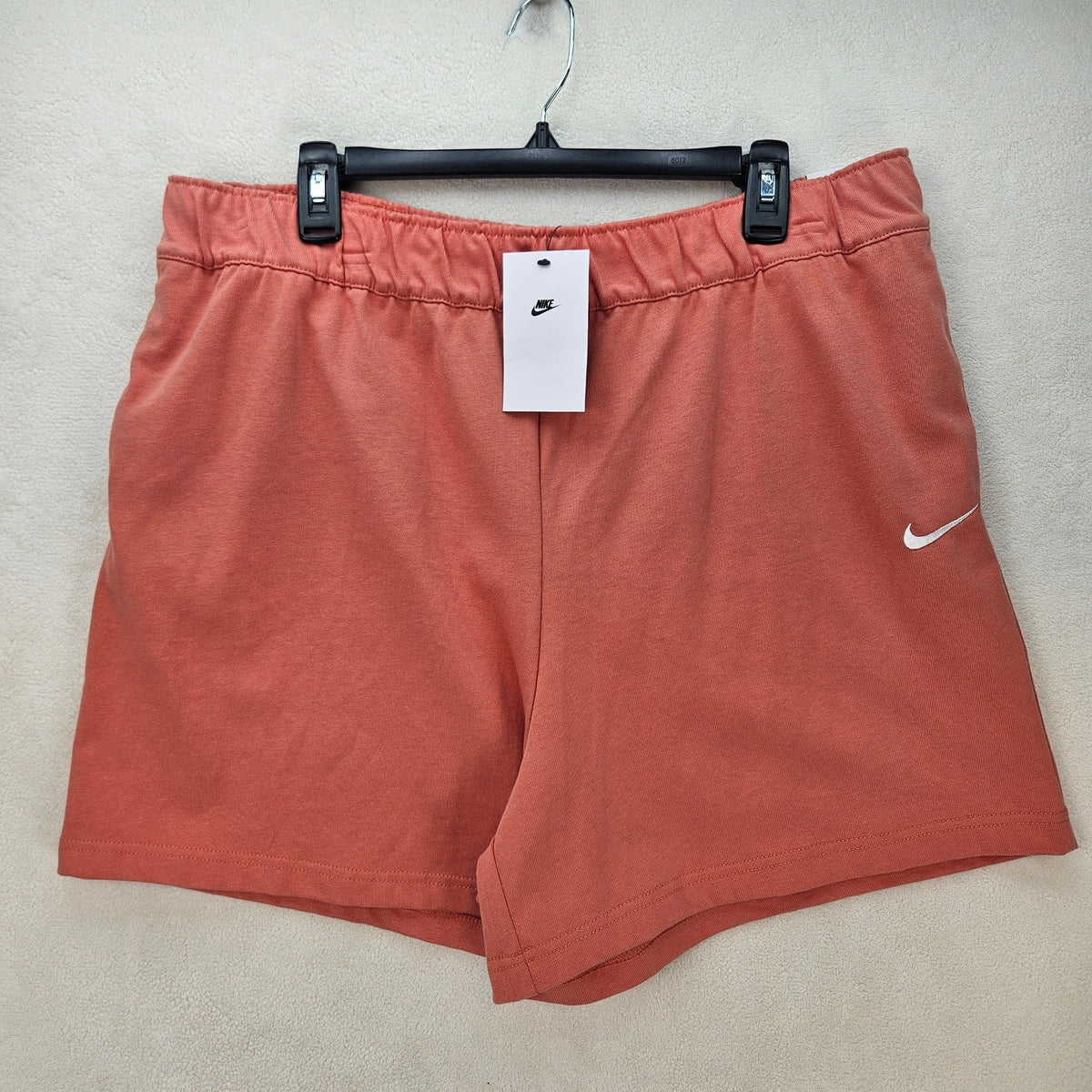 NIKE SPORTSWEAR WOMEN'S XL COTTON JERSEY SHORTS MADDER ROOT DM6728-827 NWT