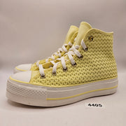 CONVERSE WOMEN'S 7.5 CHUCK TAYLOR ALL STAR LIFT HI PLATFORM LEMON SLUSHY A14967C