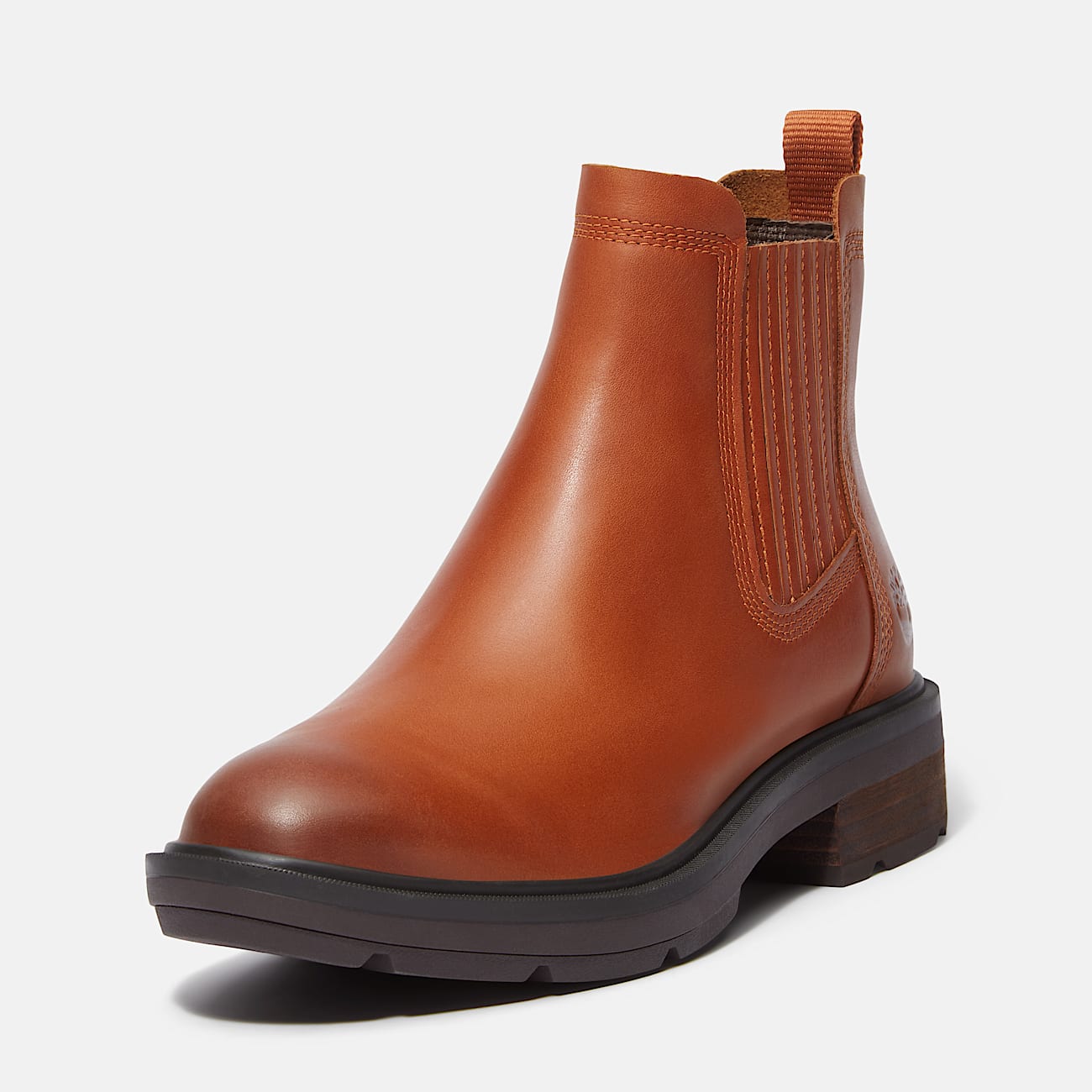 TIMBERLAND WOMEN'S 5.5 BRIMFIELD MID CHELSEA BOOT BROWN LEATHER NIB