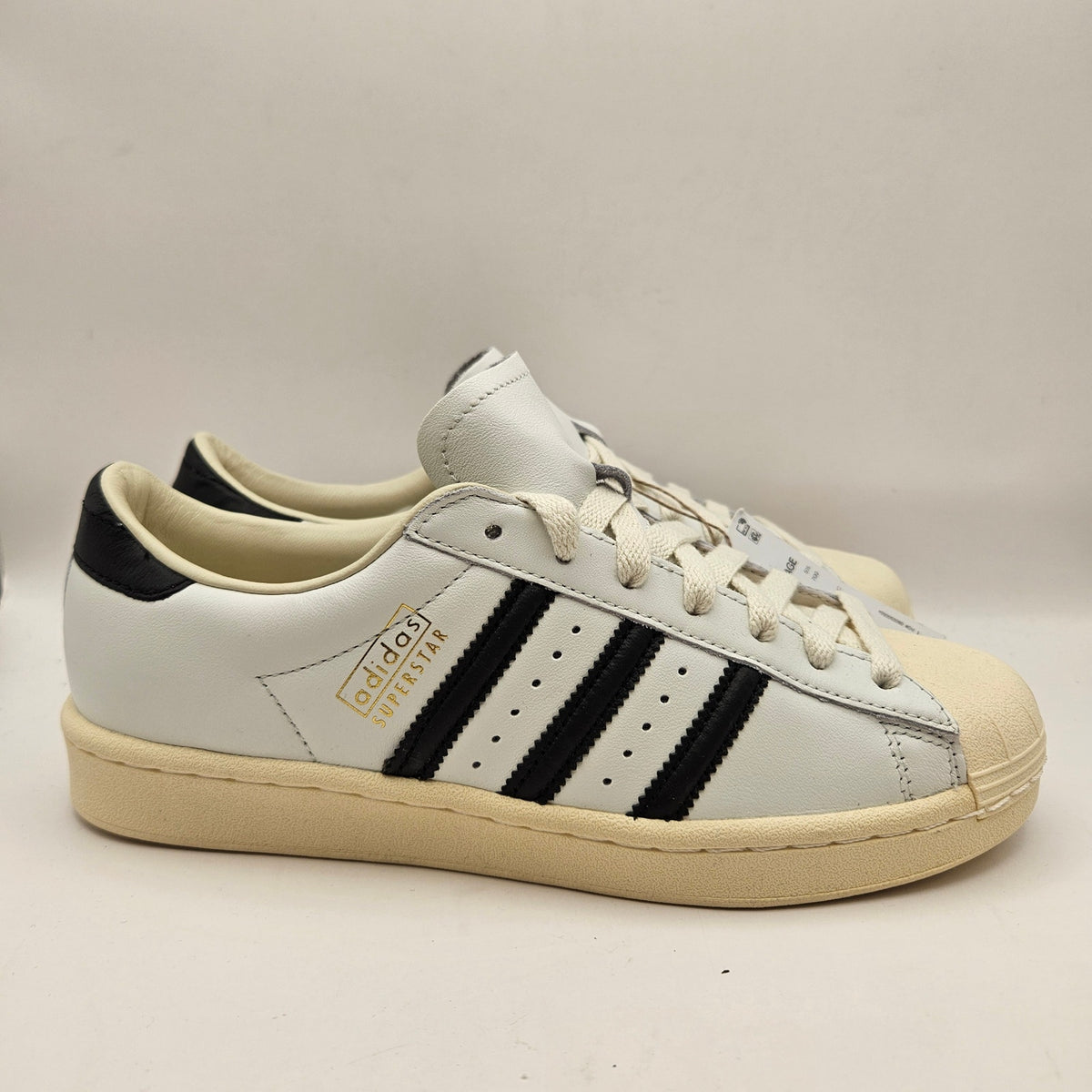 ADIDAS ORIGINAL MEN'S 6 VINTAGE SUPERSTAR WHITE BLACK CREAM JQ3254