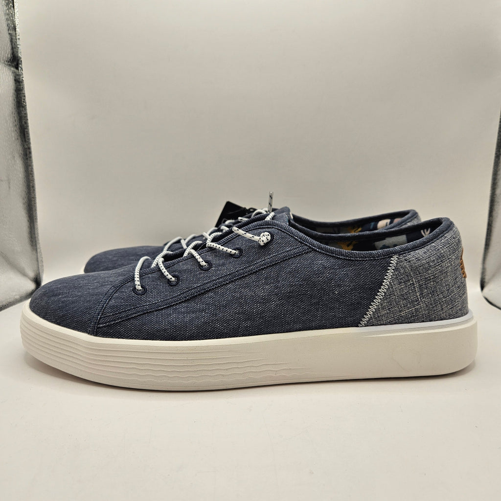 HEY DUDE MEN'S 13 CODY M CRAFT NAVY LOW TOP BREATHABLE SNEAKER NWT 40180-410