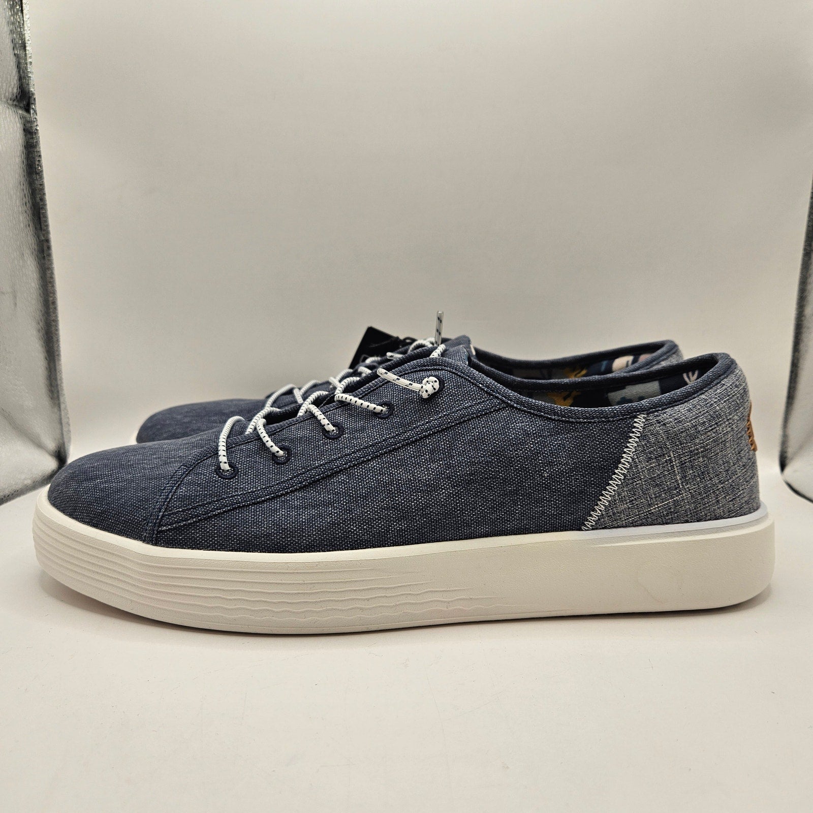 HEY DUDE MEN'S 13 CODY M CRAFT NAVY LOW TOP BREATHABLE SNEAKER NWT 40180-410