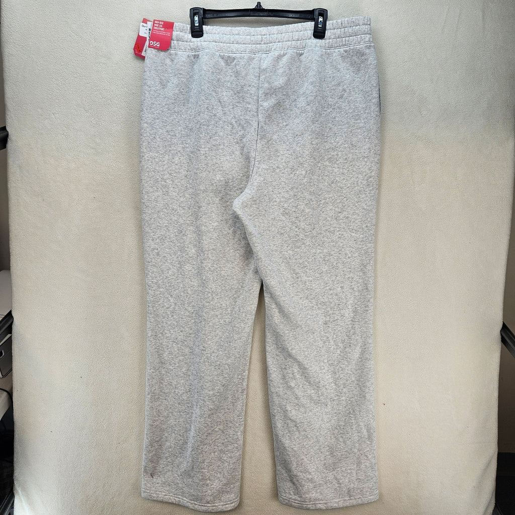 DSG WOMEN'S XXL HEATHER GREAY WIDE LEG CASUAL SWEATPANTS NWT