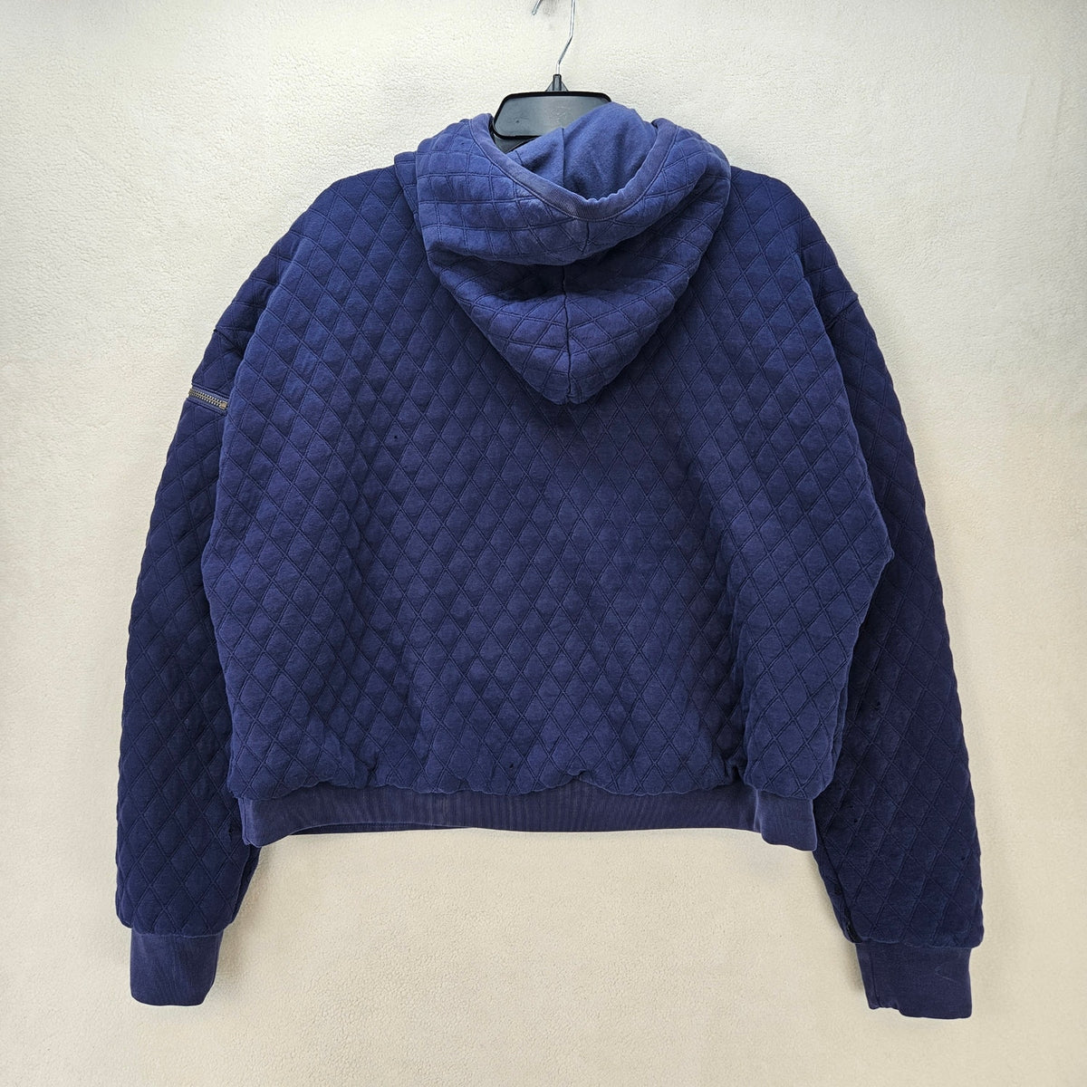 FREE PEOPLE WOMEN'S LARGE PURPLE BLUE DISTRESSED W HOLES AND CUTS