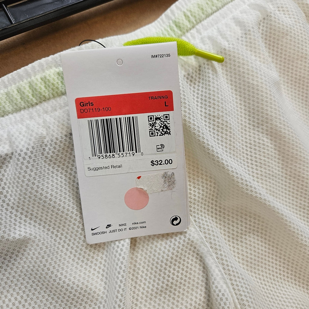 LOT OF 2 - NIKE GIRLS LARGE DRI-FIT TRAINING SHORTS SKORT