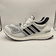 ADIDAS MEN'S 9.5 ULTRABOOST 1.0 WHITE BLACK RUNNING SHOES JR1987