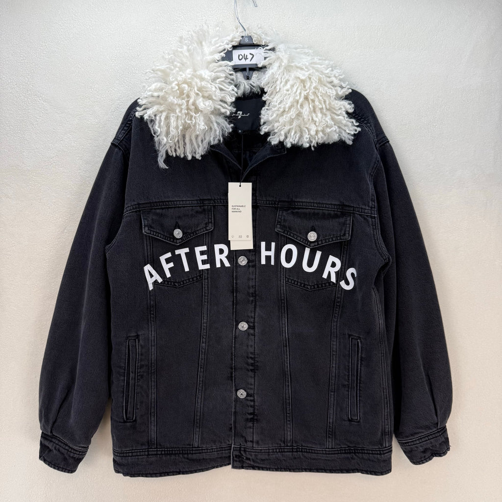 7 FOR ALL MANKIND X AFTERHOURS WOMEN'S SMALL QUILTED DENIM JACKET $248