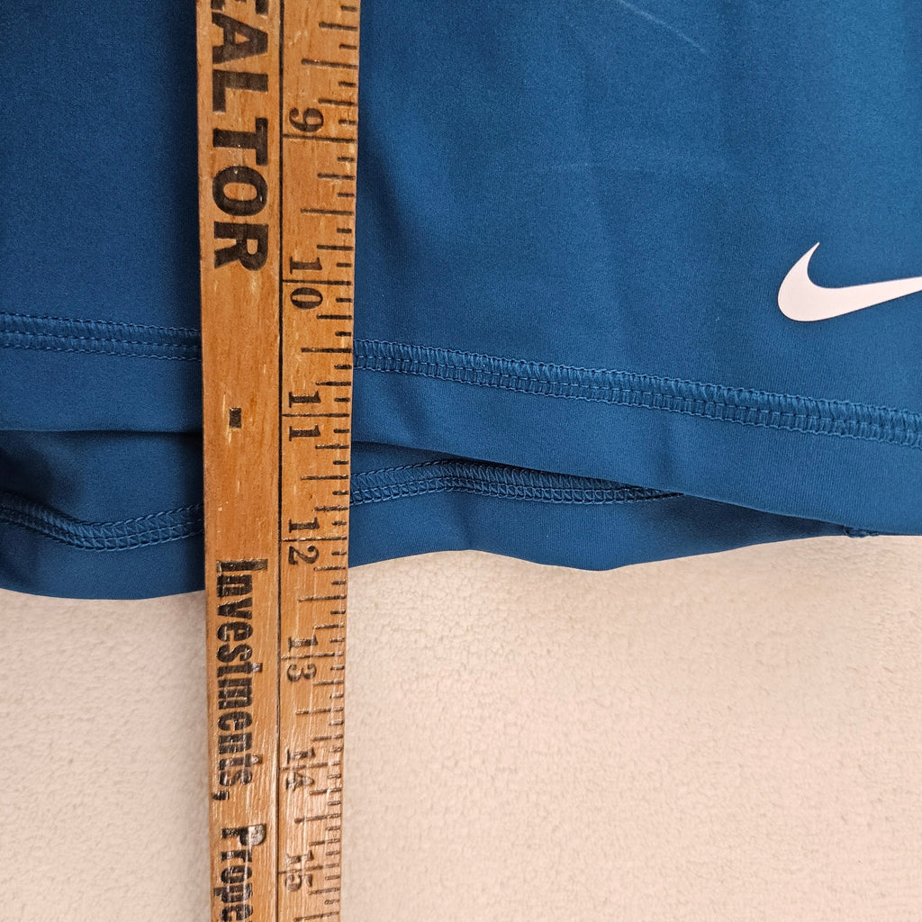 NIKE WOMEN'S XL DRI FIT COMPRESSION TRAINING SHORTS BLUE NWT CZ9857-404