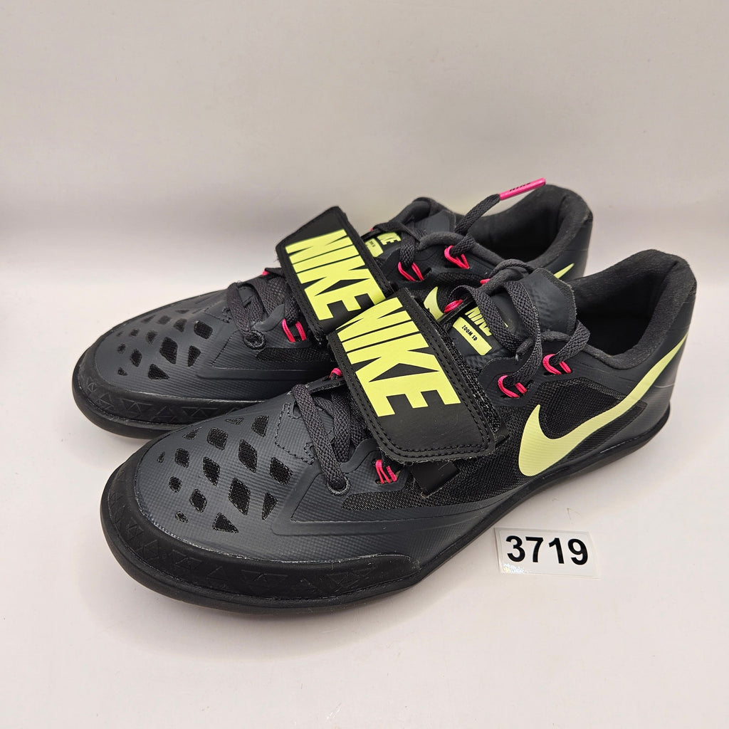 NIKE MEN'S 7 ZOOM RIVAL SD 4 ANTHRACITE-PINK TRACK FIELD SPIKES 685135-004 NWOB