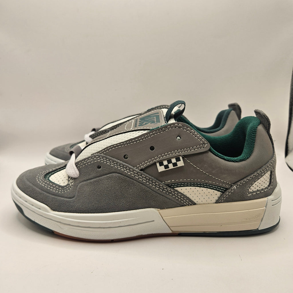 VANS MEN'S 7 SKATE MIXXA SUEDE MESH SHOES GREEN GREY WHITE NWOB