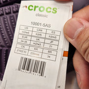 CROCS WOMEN'S 5 CLASSIC CLOG DEEP PURPLE SLIP ON COMFORT SHOES NWT
