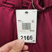 NIKE MEN'S XXL VAPOR PRO FOOTBALL PANTS MAROON WHITE CI3771-670 NWT